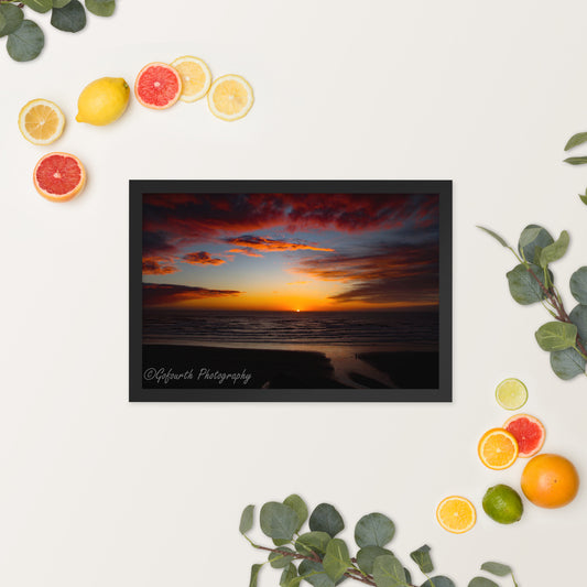 Framed Oregon Sunset